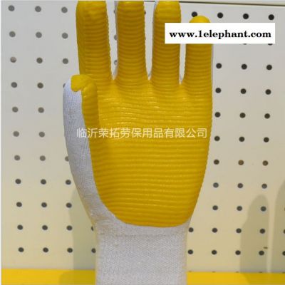 DOLANGB-003胶片贴皮手套工地建筑防护手套加厚耐磨防滑透气挂胶临沂劳保手套图4