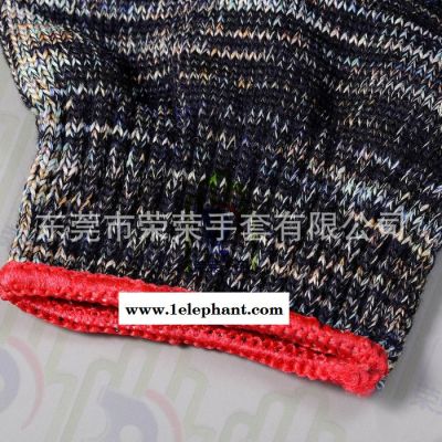 直销杂色600g手套棉纱线手套工业劳保手套涤纶劳工手套图2