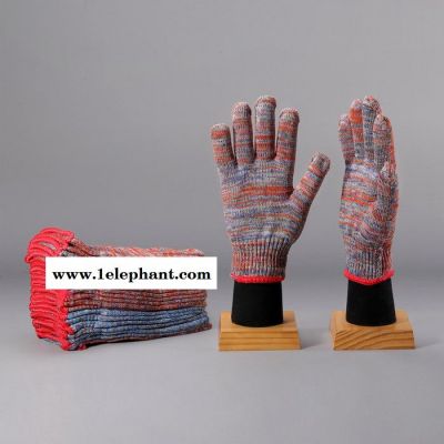 直销杂色800g手套棉纱线手套防护劳保手套工业一次性手套