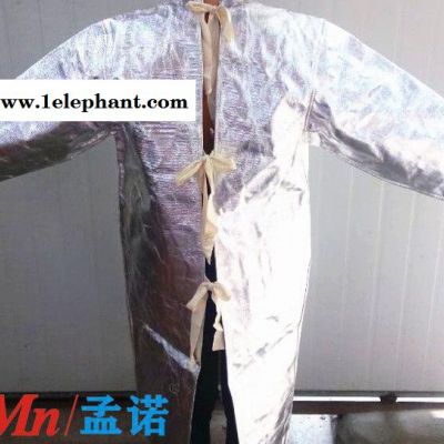 铝箔反穿围裙 隔热服大褂Mn-fc1000 防火围裙倒褂  1000度防火隔热服图3