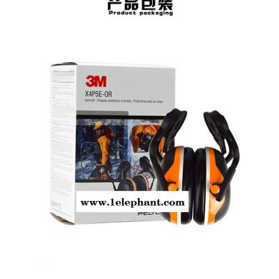 3M PELTOR X4P5E EU 挂安全帽式耳罩 防噪音 隔音 工地防护耳罩