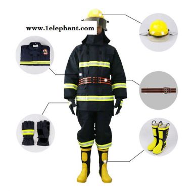 2014款消防服五件套3C认证消防员灭火防护服 防火耐高温阻燃服