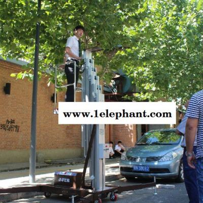 重庆市捷倢JJIEGTWY8升降机厂家 桅柱铝合金升降机 液压升降机捷倢JJIE升降机 出租升降机图4