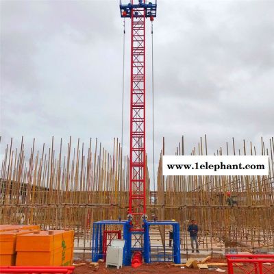 施工升降机 建筑工地物料升降机盖房上料提升机 龙门架升降机单柱双笼升降机图2