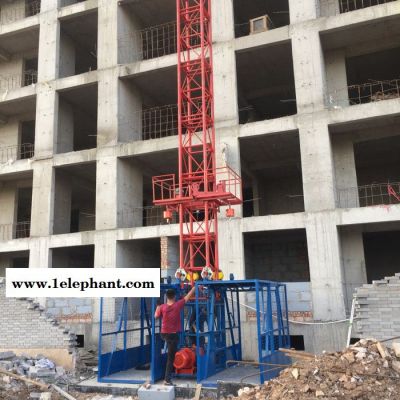 施工升降机 建筑工地物料升降机盖房上料提升机 龙门架升降机单柱双笼升降机图5