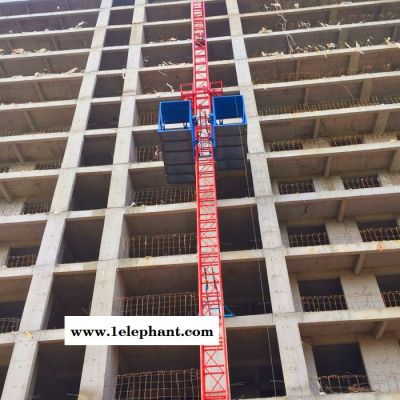 施工升降机 建筑工地物料升降机盖房上料提升机 龙门架升降机单柱双笼升降机图3