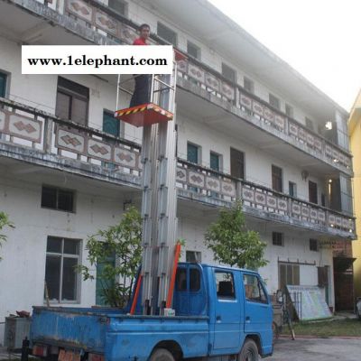 直销 车载双桅柱铝合金升降机 车载移动式升降机 液压升降机图3