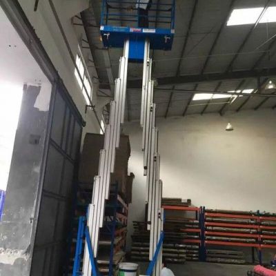 桅柱式高空作业平台 铝合金液压升降机 电动/移动/进电梯小型升降机图3