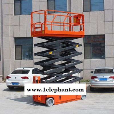 鲁龙 电动液压升降机 自行走升降机 高空作业图2