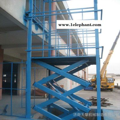 出售SJG-1固定剪叉式升降平台1吨电动液压升降货梯家用简易升降货梯升降机 升降机升降平台图2