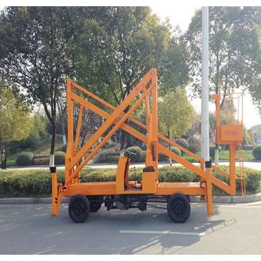 遂宁市启运QYQB 维修升降机 曲臂电动平台 常规曲臂14米升降机