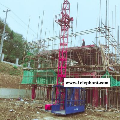 单柱单笼提升机 施工升降机 龙门架升降机 建筑物料提升机 井架式提升机 升降机平台图2