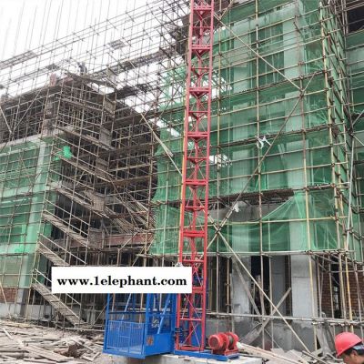 单柱单笼提升机 施工升降机 龙门架升降机 建筑物料提升机 井架式提升机 升降机平台图6