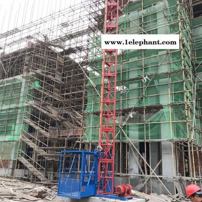 单柱单笼提升机 施工升降机 龙门架升降机 建筑物料提升机 井架式提升机 升降机平台图7