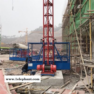 单柱单笼提升机 施工升降机 龙门架升降机 建筑物料提升机 井架式提升机 升降机平台图3