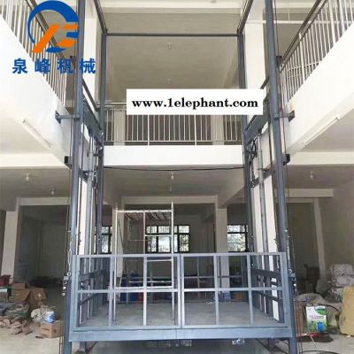 升降货梯 电动液压升降货梯 车间导轨式升降机 厂房四柱升降机生产商图2