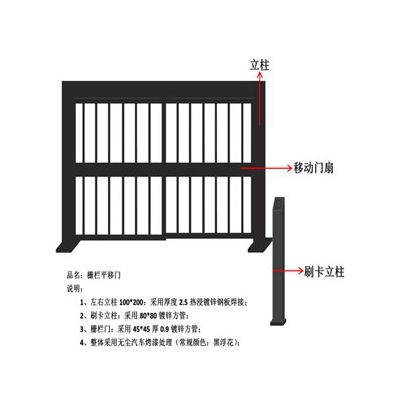 龙迪 小区人脸识别系统 刷卡进出 广告平移门源头厂家 批发定制厂家图3
