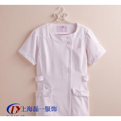 女士短袖护士服 夏季护士服白大褂订做 上海工厂定制 出货快量大价优图2