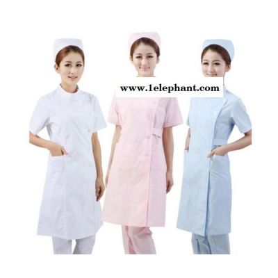 【人人伊美】供应偏襟立领短袖护士服 夏装护士服 白粉蓝护士服 加工护士服图3