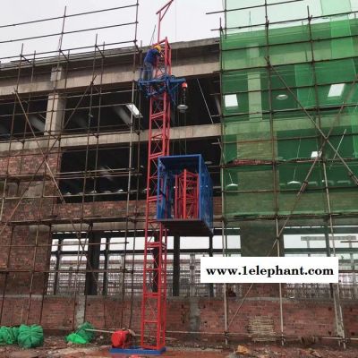2021建筑施工升降机用于盖房施工升降机 建筑工地物料提升机升降机 双吊篮升降机图2