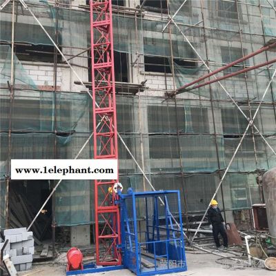 2021建筑施工升降机用于盖房施工升降机 建筑工地物料提升机升降机 双吊篮升降机图4