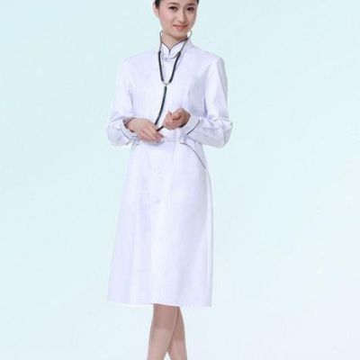 广州夏款短袖护士服 医院护士服定做 新款白大褂 医生服定做图2