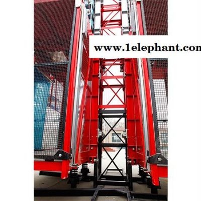 SC100齿条式升降机 施工升降机 建筑物料升降机 一柱两吊货梯厂家图3