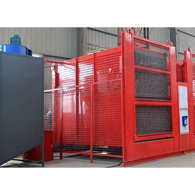 SC100齿条式升降机 施工升降机 建筑物料升降机 一柱两吊货梯厂家图2