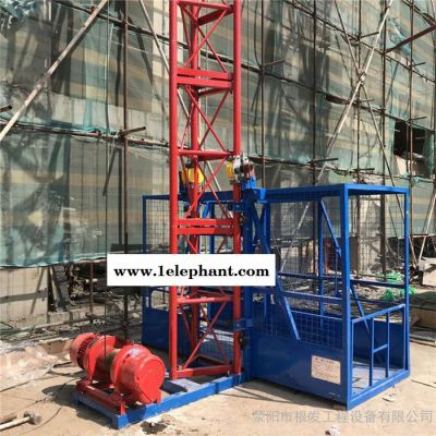 供应建筑施工升降机用于河北施工升降机 建筑工地物料提升机  井架升降机 双吊篮升降机图5