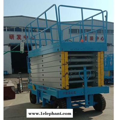 超岳 移动剪叉式电动液压升降机 高空作业维修登高车 四轮小型家用电动升降梯 移动升降机升降平台图4