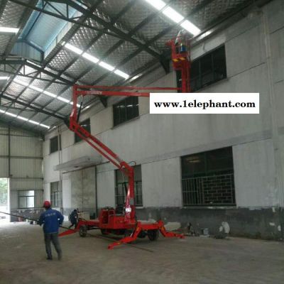 车载折臂式升降机电动液压升降平台高空作业车维修路灯移动升降机图4