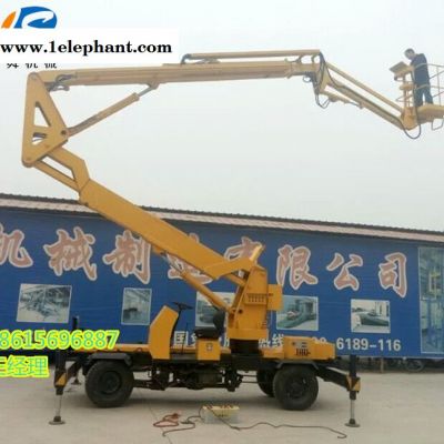 车载折臂式升降机电动液压升降平台高空作业车维修路灯移动升降机图3