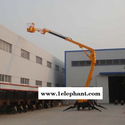 车载折臂式升降机电动液压升降平台高空作业车维修路灯移动升降机图2