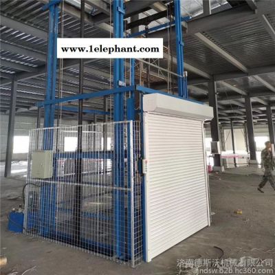 德斯沃SJG生产液压8吨大型仓库液压升降运输平台导轨式升降货梯 导轨升降机图6