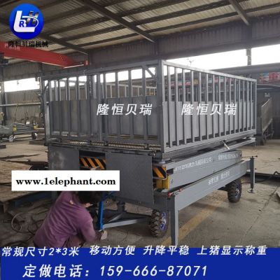 隆恒贝瑞SJD 地磅升降机 移动式 上猪台 电动升降猪样猪台图6