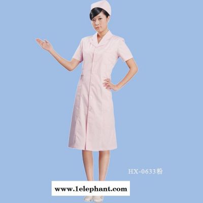 夏季护士服短袖 美容院工作服 女护士白大褂药店服定做图2