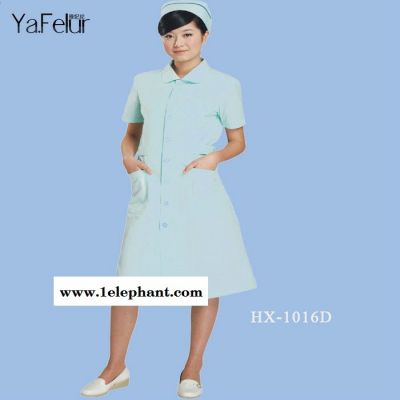 夏季护士服短袖 美容院工作服 女护士白大褂药店服定做图5