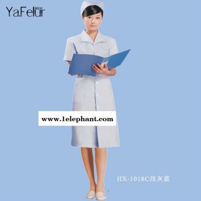 ** 护士服 夏天女士长款护士衣服 中袖白大褂女士医护服图2