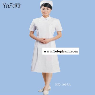 ** 护士服 夏天女士长款护士衣服 中袖白大褂女士医护服图7