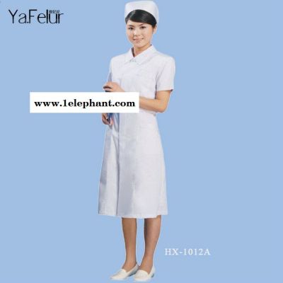** 护士服 夏天女士长款护士衣服 中袖白大褂女士医护服图3