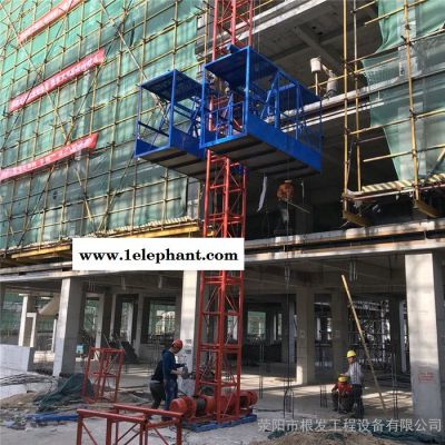 根发物料提升机施工升降机单柱单笼升降机单柱双笼升降机 建筑工地上料机 **图2