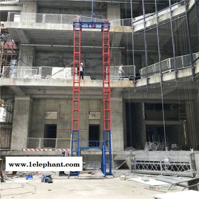 载重1吨龙门架 载重2吨双吊笼升降机 工地上料提升机 齿条式升降机 垂直输送提料机图3