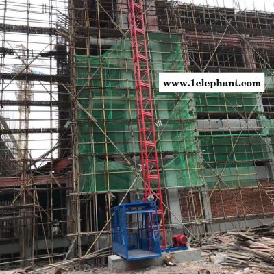 供应单柱单笼施工升降机 高空作业安全提升机 盖房上料提升机 货物升降机图2