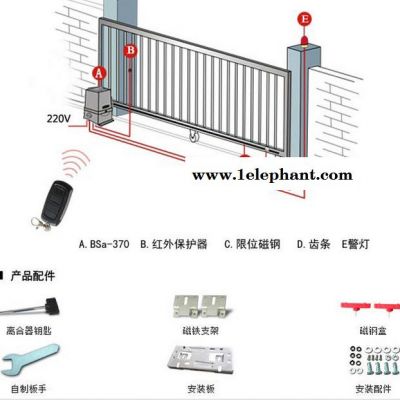 徐州百胜门 平移门机 道闸 车牌识别系统 道闸系统 停车场收费系统 车牌识别一体机图4