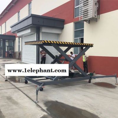 巨威达机械 直销固定剪叉式升降机 车载高空路灯维修机 小型升降机电动平台货梯 厂房升降货梯简易货梯升降机图2