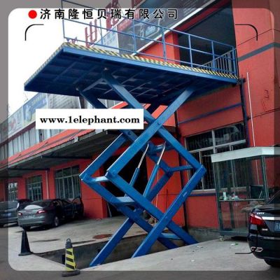 隆恒贝瑞SJG 固定剪叉式升降机 厂房装卸台 仓库上货举升机 双胞胎式剪刀升降机 2吨手动升降台 升降卸猪台 充电式图5