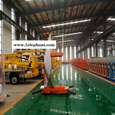 浩顺GTWY铝合金升降机 小型升降平台车 电动液压升降平台 移动式升降车 载人登高梯 现货 电动升降机图4