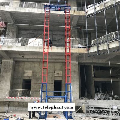 2021供应龙门架升降机 建筑物料货梯提升机 龙门吊升降机 工地盖房专用升降机厂家图2