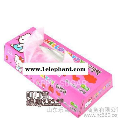韩国** Hello Kitty凯蒂猫食品袋保鲜袋100张 无图案大号 KT221图3