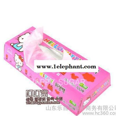 韩国** Hello Kitty凯蒂猫食品袋保鲜袋100张 无图案大号 KT221图2